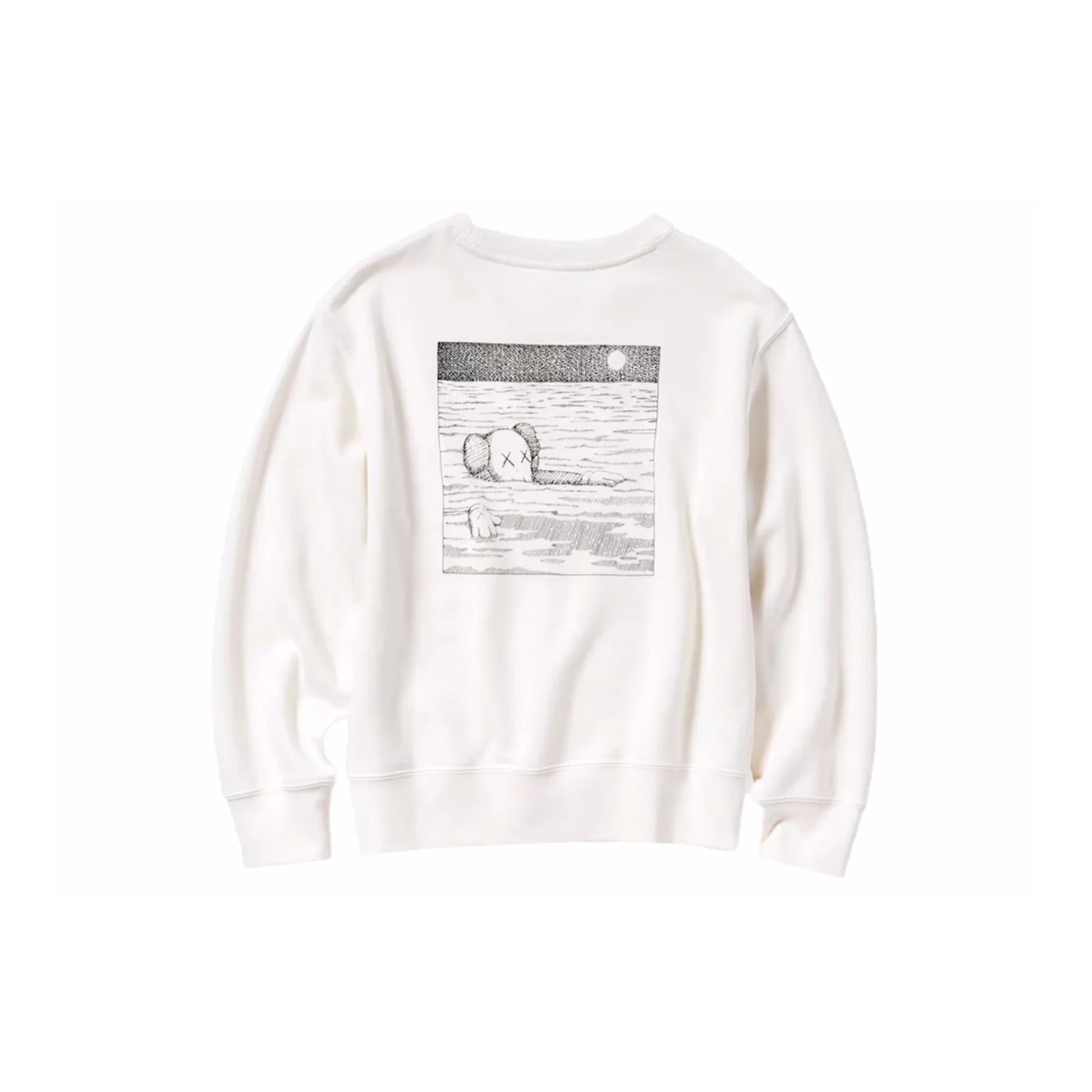 KAWS x Uniqlo Kids Longsleeve Sweatshirt (US Sizing) Off White