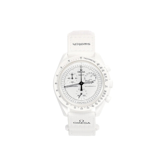 Swatch x Omega Bioceramic Moonswatch Mission To Moonphase Snoopy SO33W700