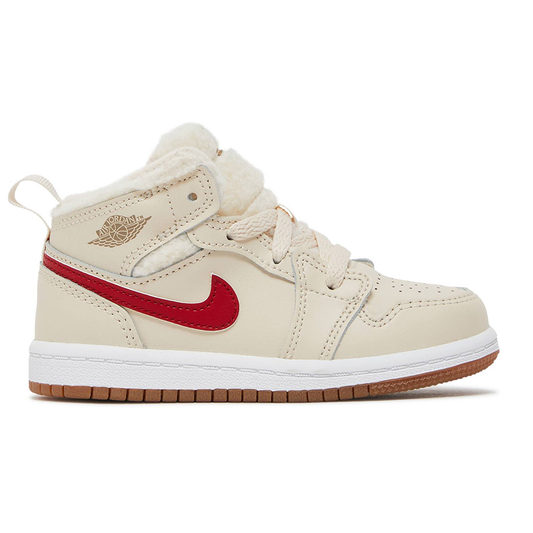 Jordan 1 Mid Utility Fleece Pearl White (TD)