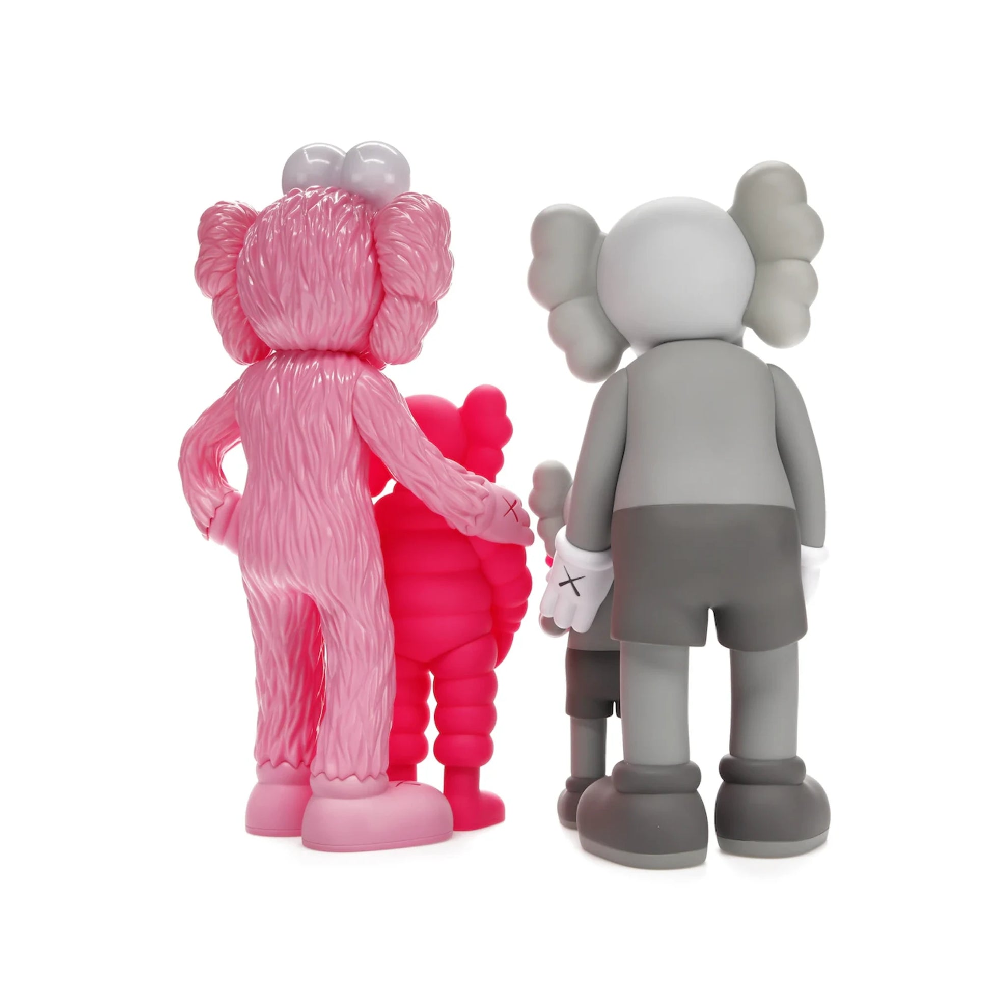 KAWS Family Vinyl Figures Grey/Pink