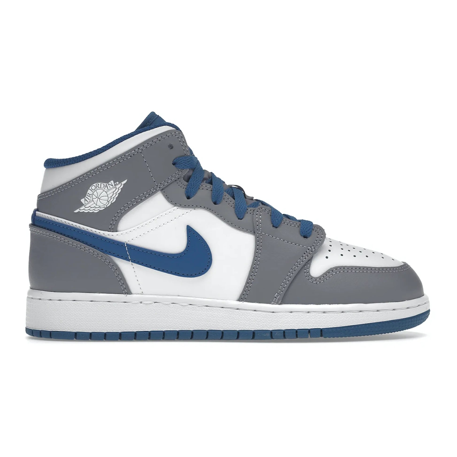 Jordan 1 Mid True Blue Cement (GS)