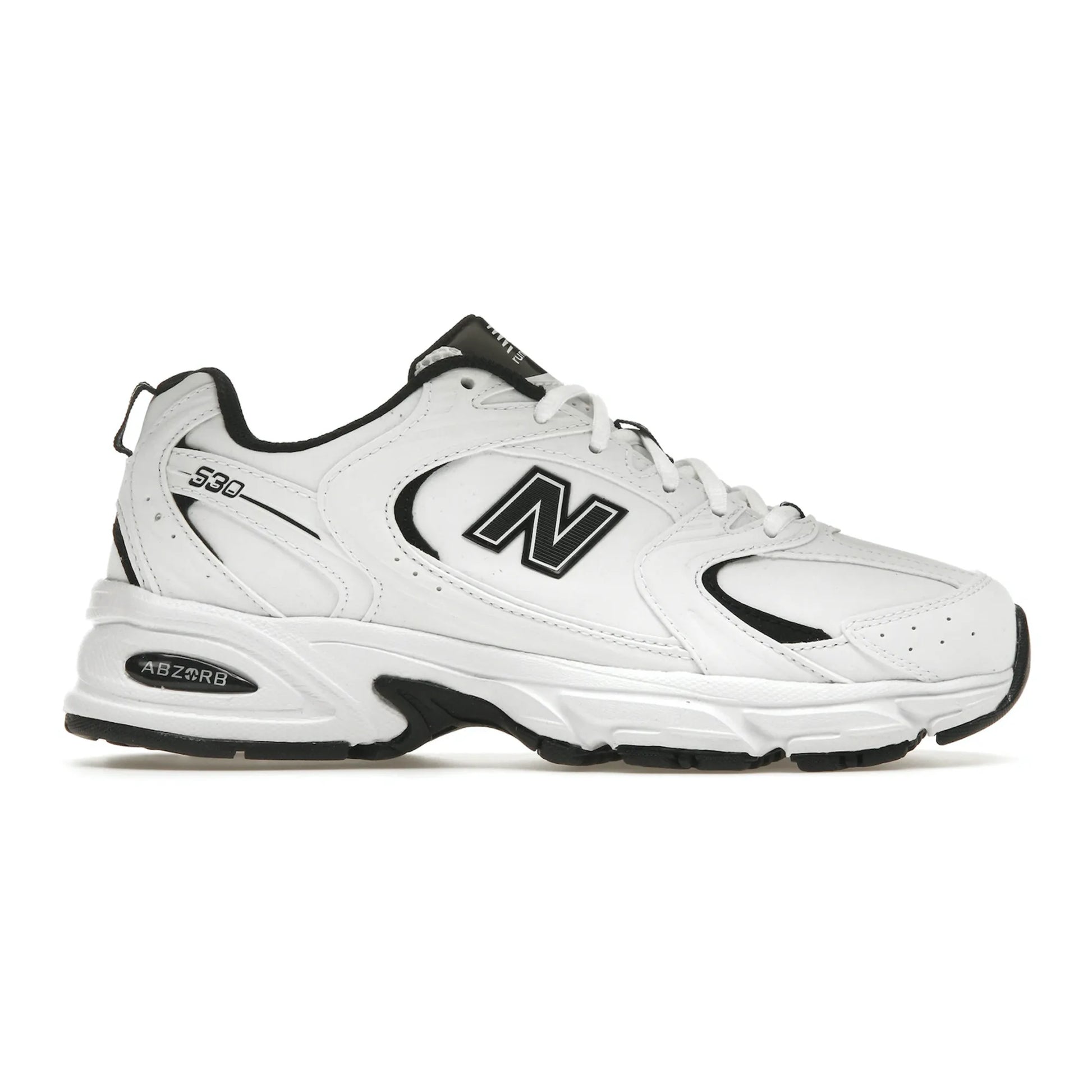 New Balance 530 White Black Leather