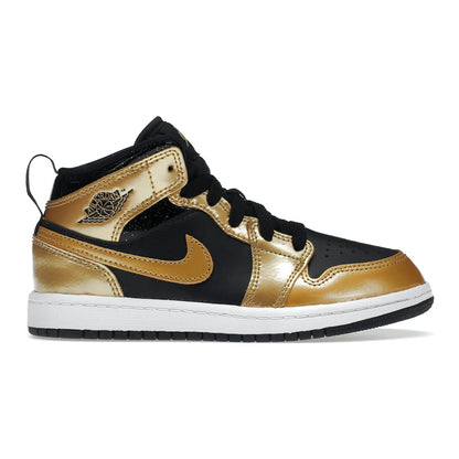 Jordan 1 Mid SE Metallic Gold Black (PS)