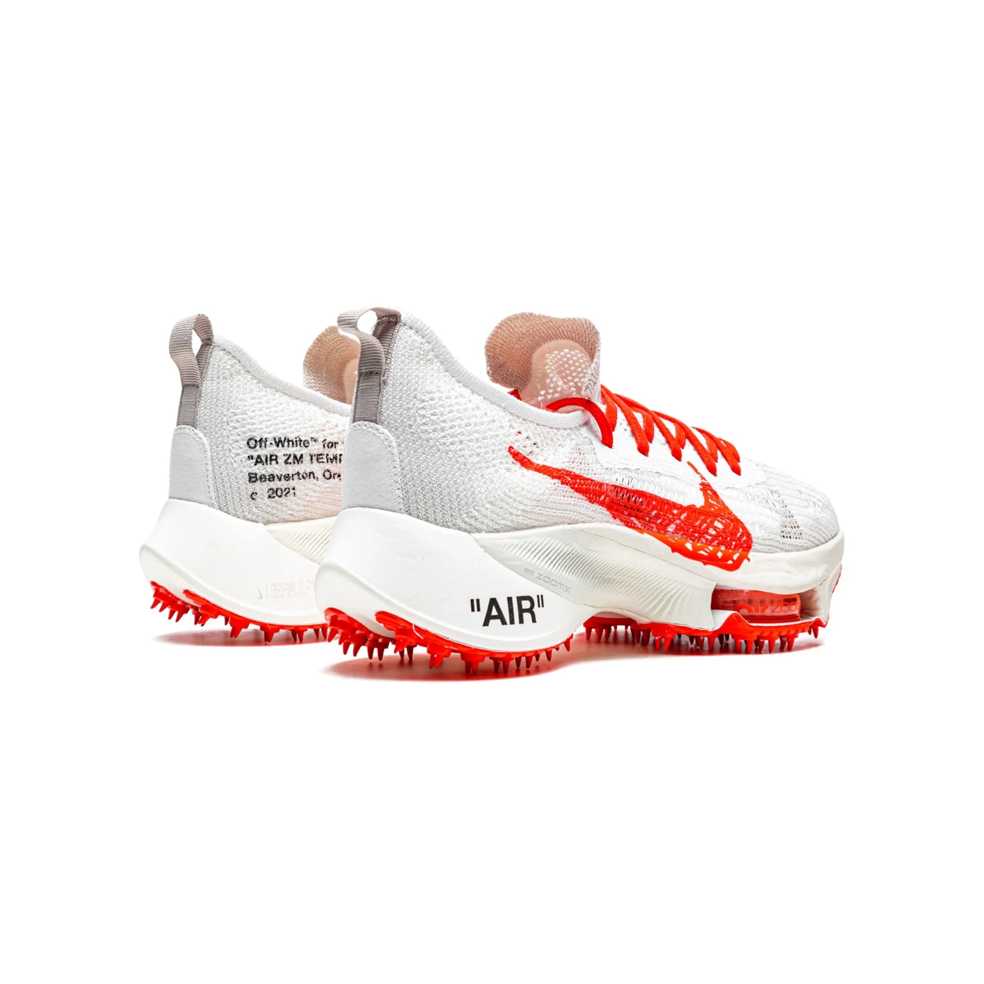 Nike Air Zoom Tempo Next% Flyknit Off White White Solar Red