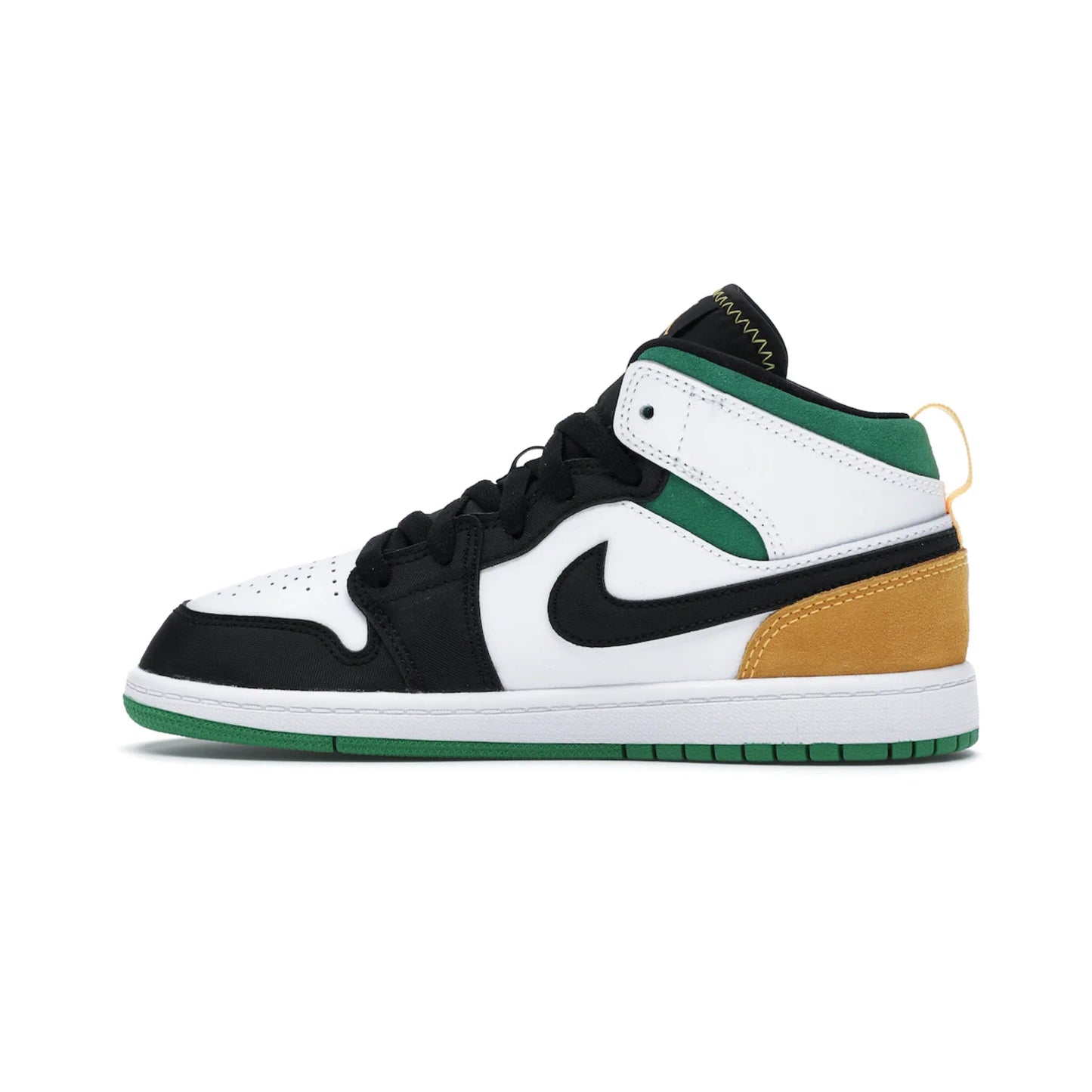 Jordan 1 Mid SE White Laser Orange Lucky Green (PS)