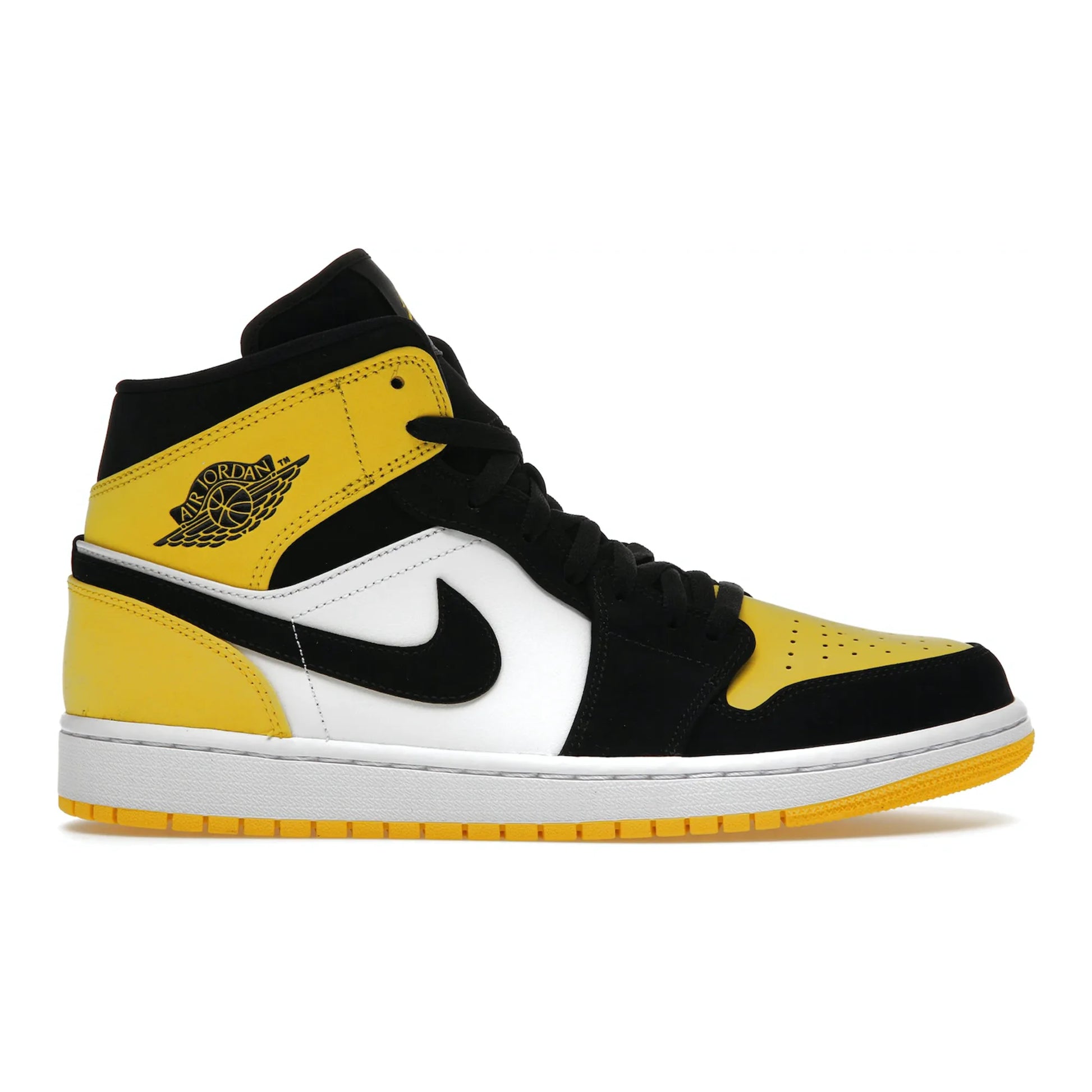 Jordan 1 Mid Yellow Toe Black