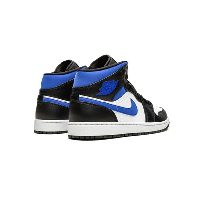 Jordan 1 Mid White Black Racer Blue