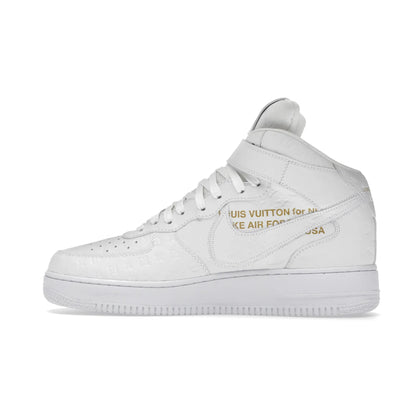 Louis Vuitton Nike Air Force 1 Mid By Virgil Abloh White