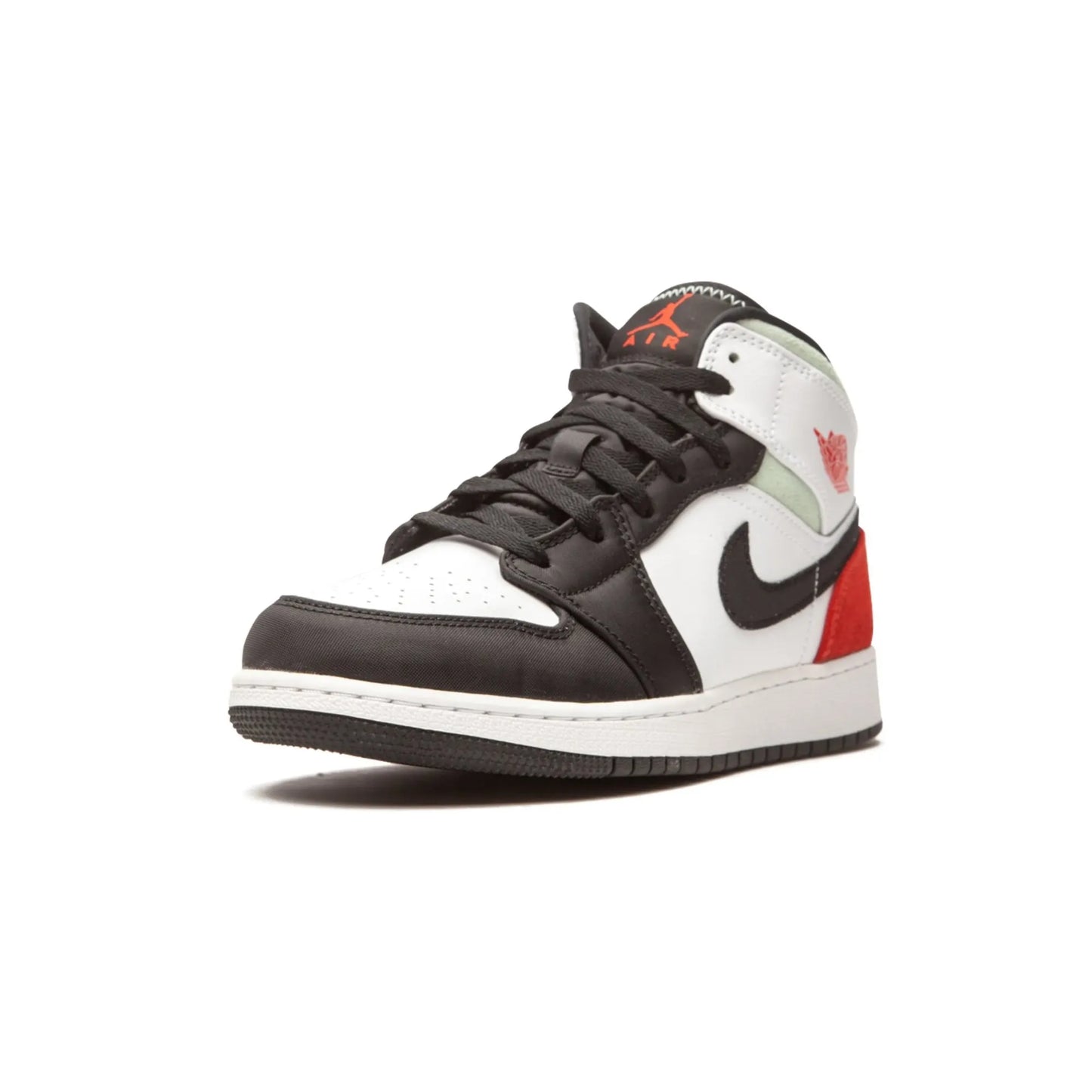 Jordan 1 Mid SE White Black Red Spruce (GS)