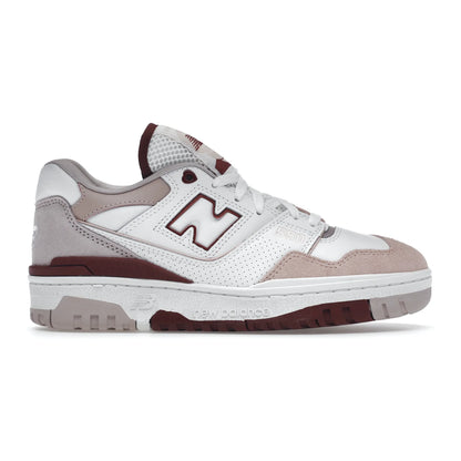 New Balance 550 White Scarlet (Women's)