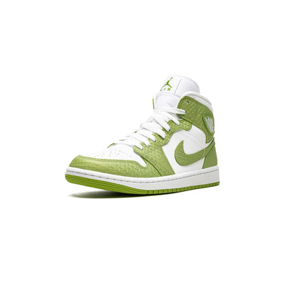 Jordan 1 Mid Green Python (Women's)