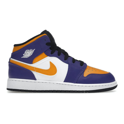 Jordan 1 Mid Lakers (2022) (GS)