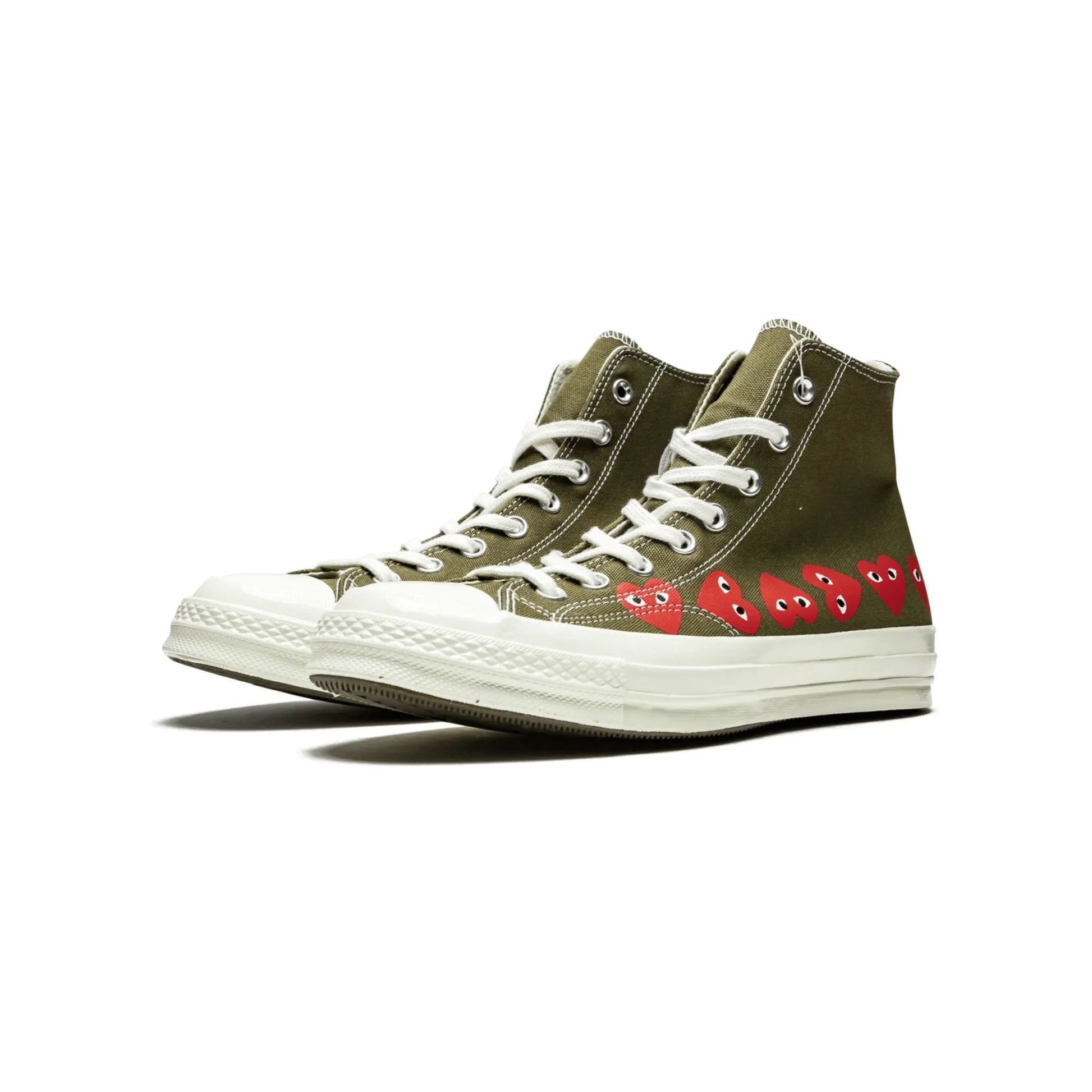 Converse Chuck Taylor All Star 70 Hi Comme des Garcons PLAY Multi-Heart Green