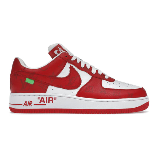 Louis Vuitton Nike Air Force 1 Low By Virgil Abloh White Red