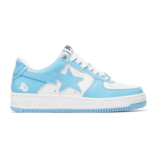 A Bathing Ape Bape Sta Patent Leather Blue White