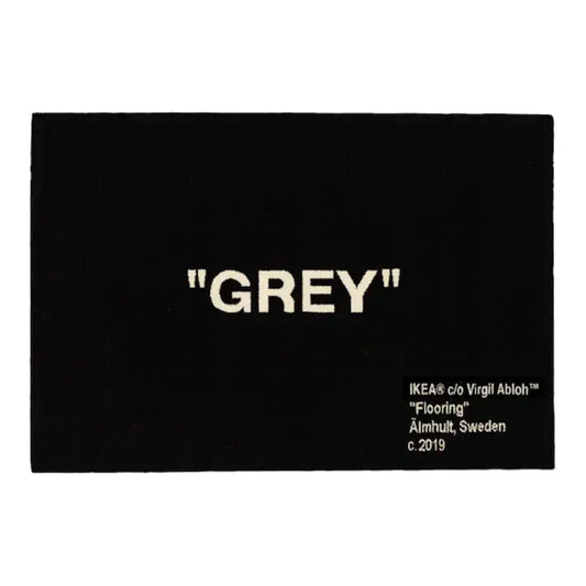 Virgil Abloh x IKEA "GREY" Rug 195x133 CM Black