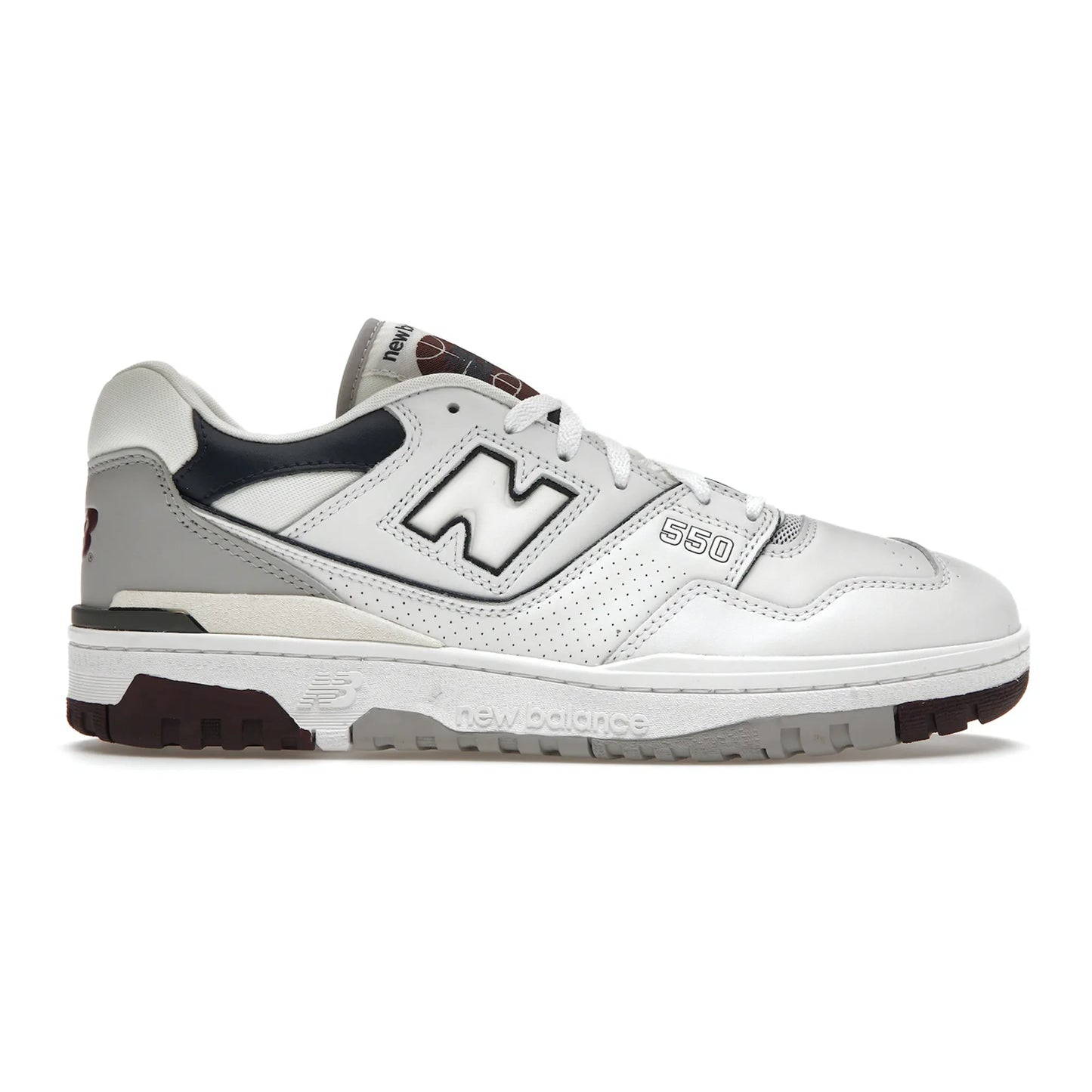 New Balance 550 White Natural Indigo Burgundy