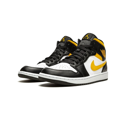 Jordan 1 Mid White Pollen Black