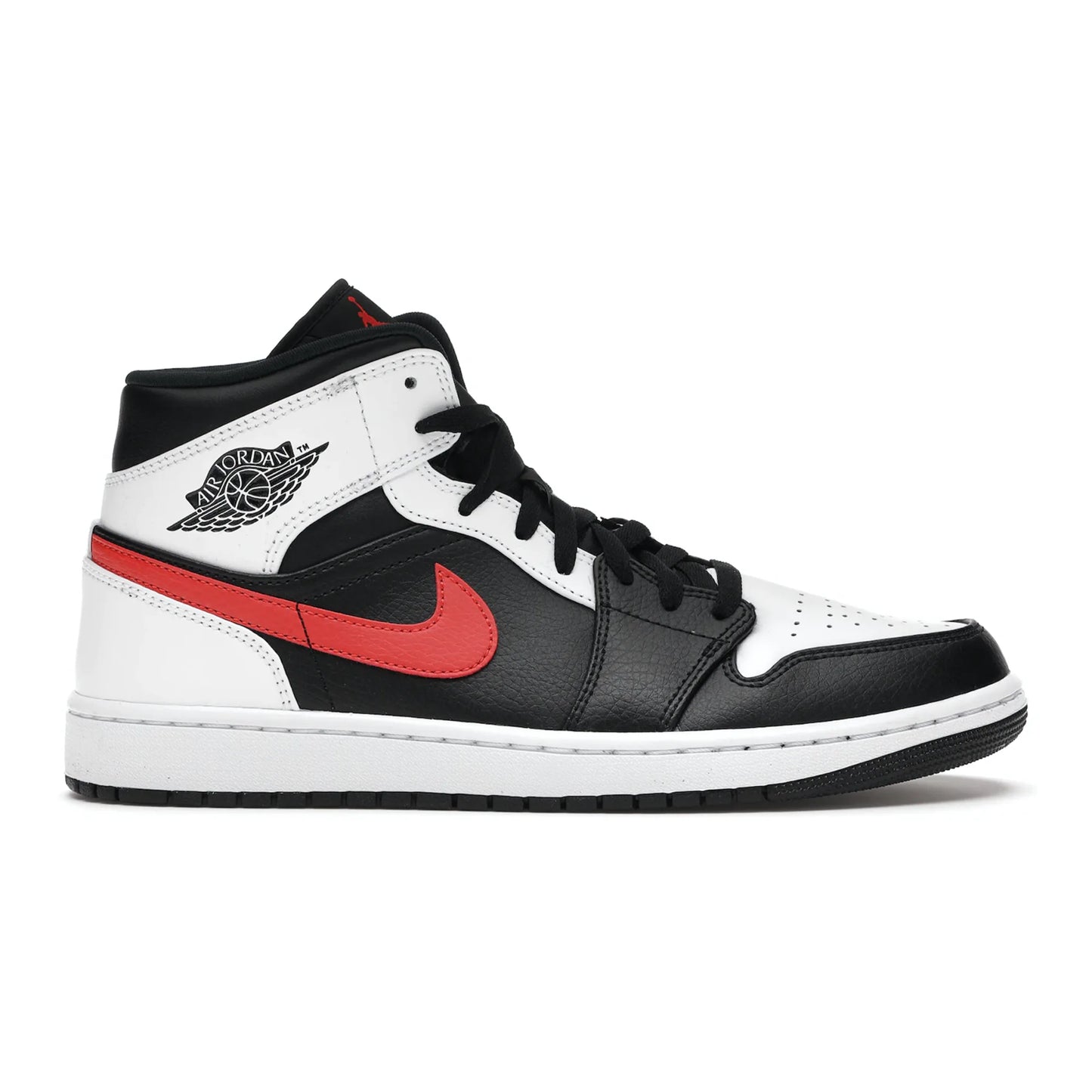 Jordan 1 Mid Black Chile Red White