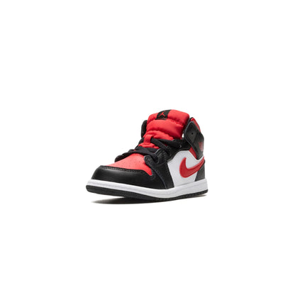 Jordan 1 Mid Black Fire Red (TD)