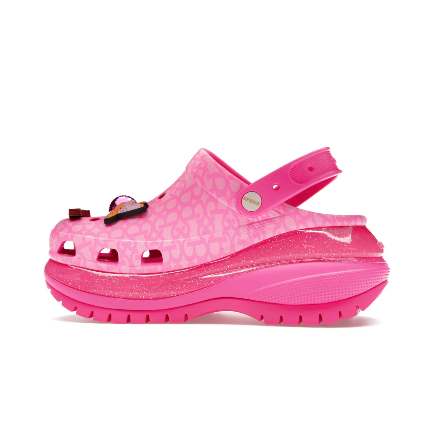 Crocs Classic Mega Crush Clog Barbie The Movie Electric Pink