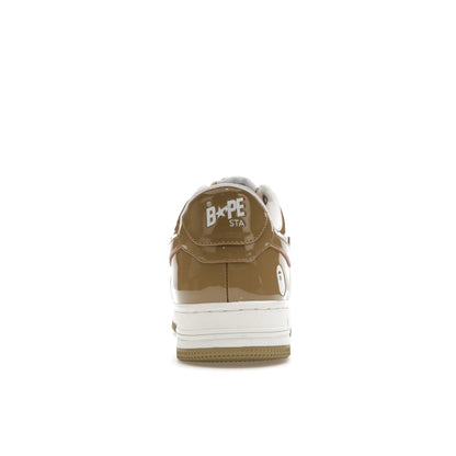 A Bathing Ape Bape Sta Patent Leather White Khaki (2023)