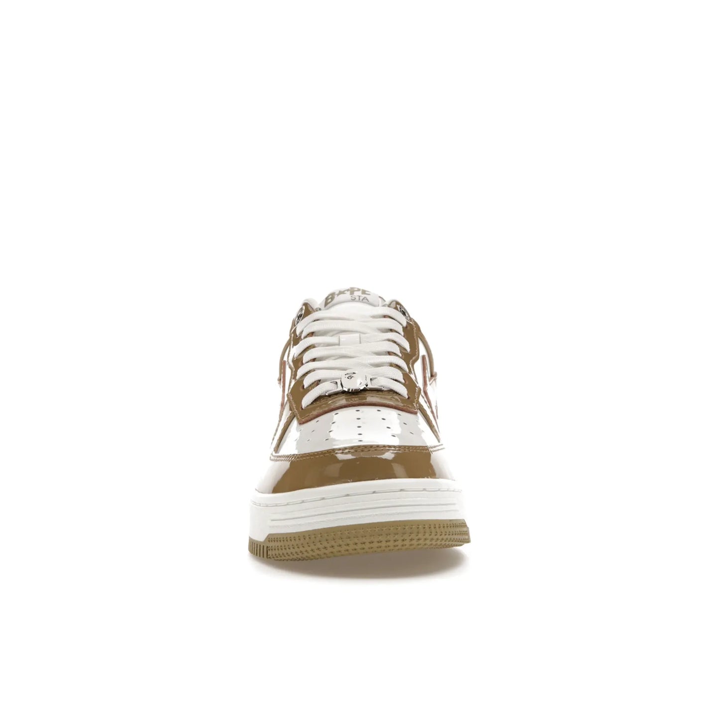 A Bathing Ape Bape Sta Patent Leather White Khaki (2023)