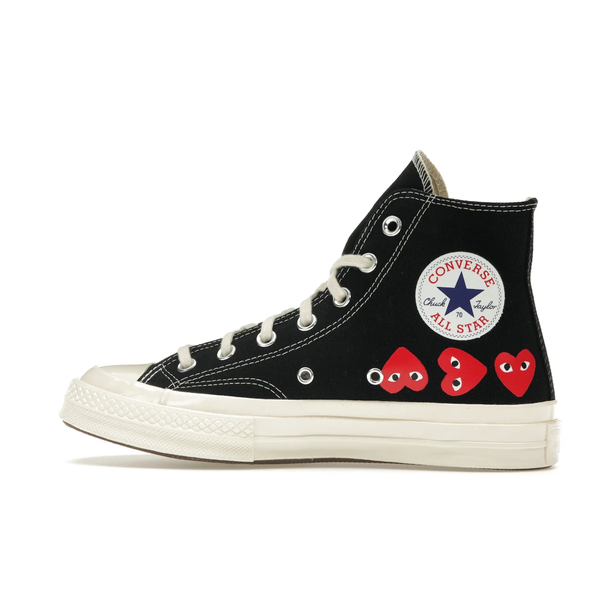 Converse Chuck Taylor All Star 70 Hi Comme des Garcons PLAY Multi-Heart Black