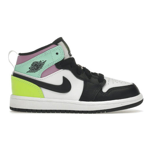 Jordan 1 Mid Pastel Black Toe (PS)