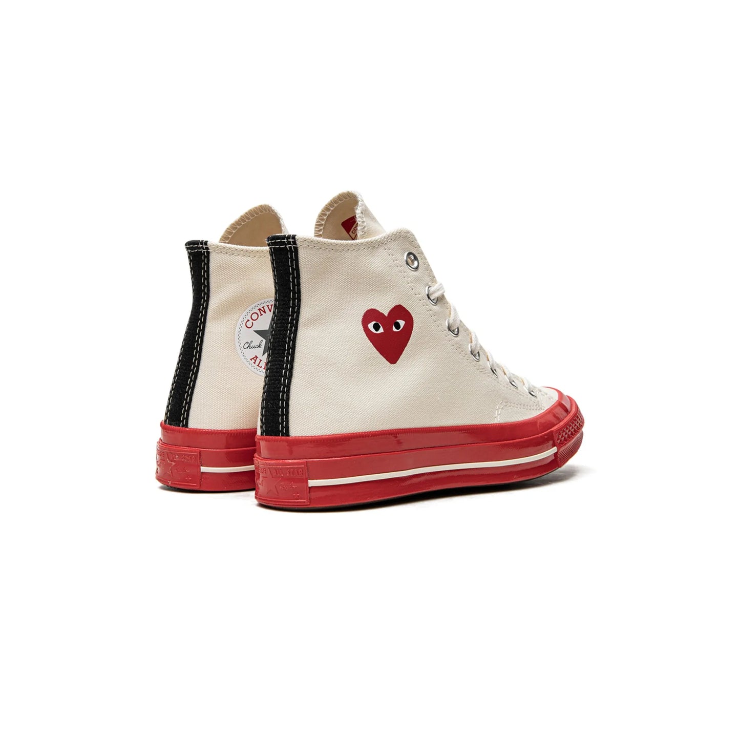 Converse Chuck Taylor All Star 70 Hi Comme des Garcons PLAY Egret Red Midsole