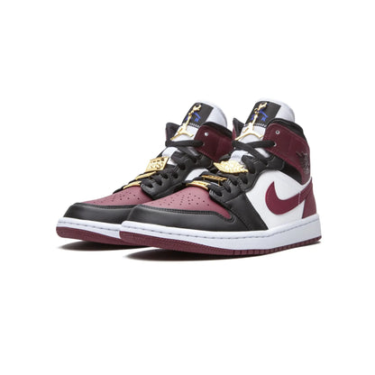 Jordan 1 Mid SE Black Dark Beetroot (Women's)