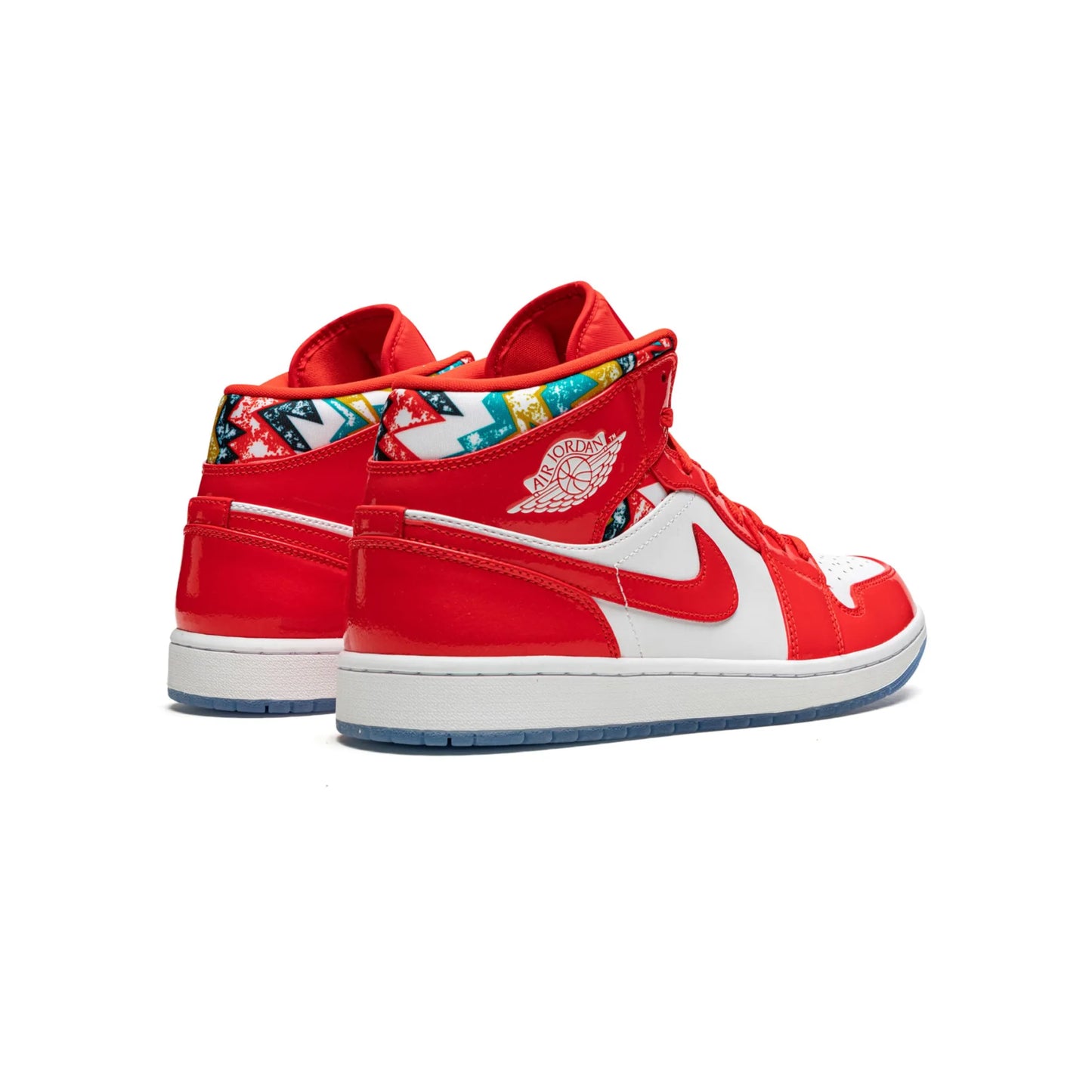 Jordan 1 Mid Barcelona Sweater Red Patent