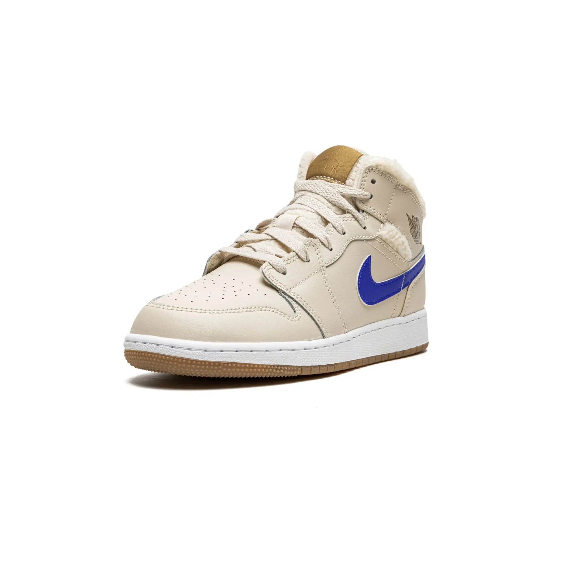 Jordan 1 Mid Utility Fleece Pearl White (GS)