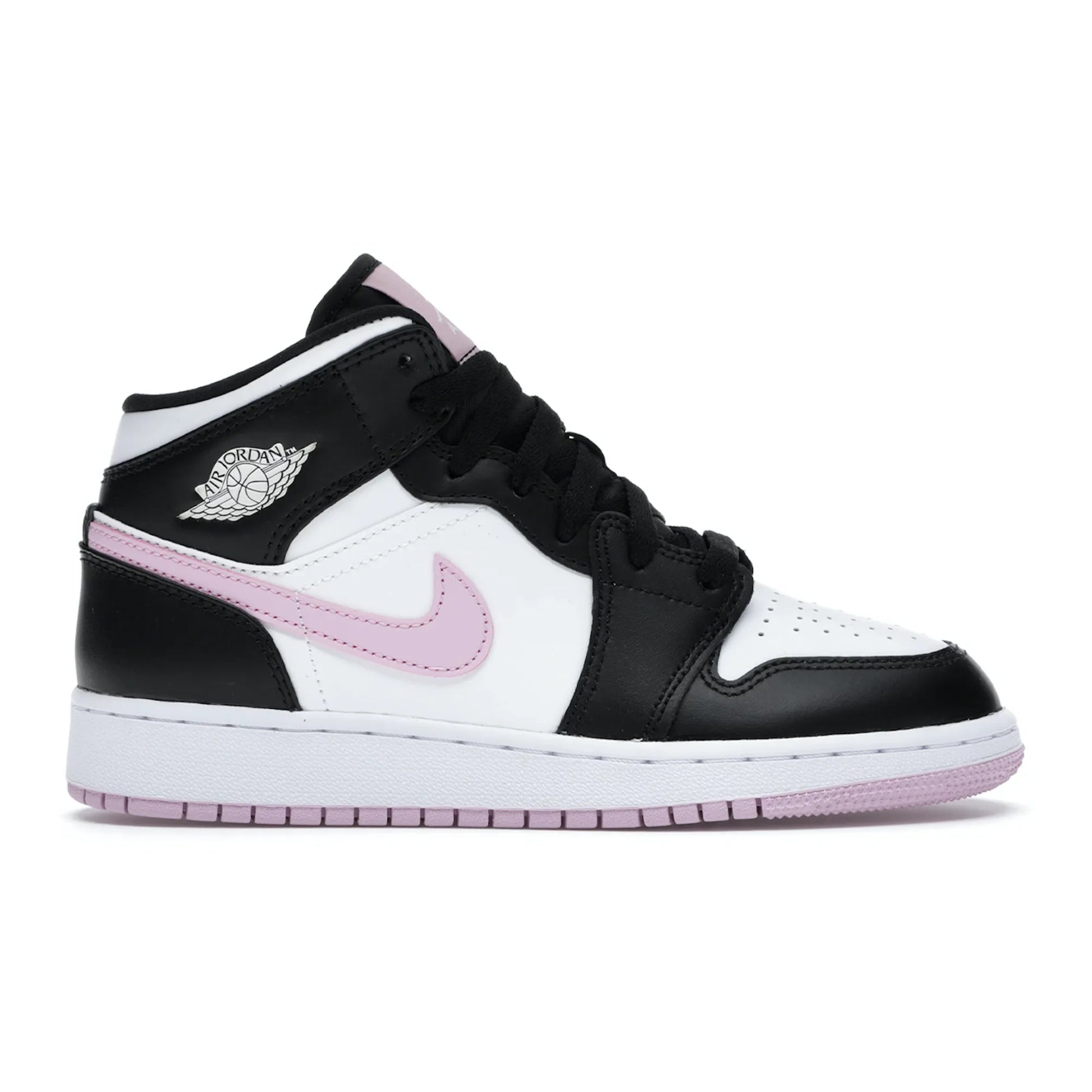 Jordan 1 Mid White Black Light Arctic Pink (GS)