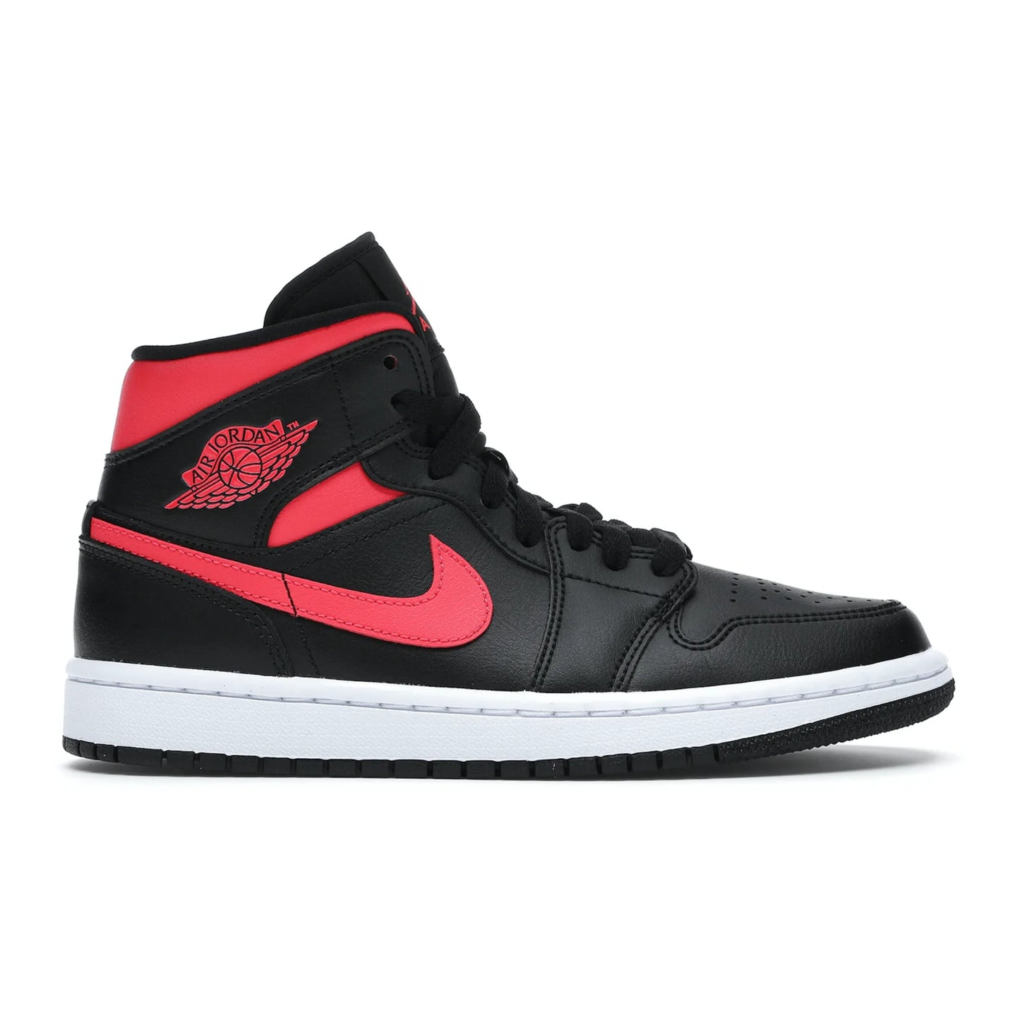 Jordan 1 Mid Black Siren Red (Women's)