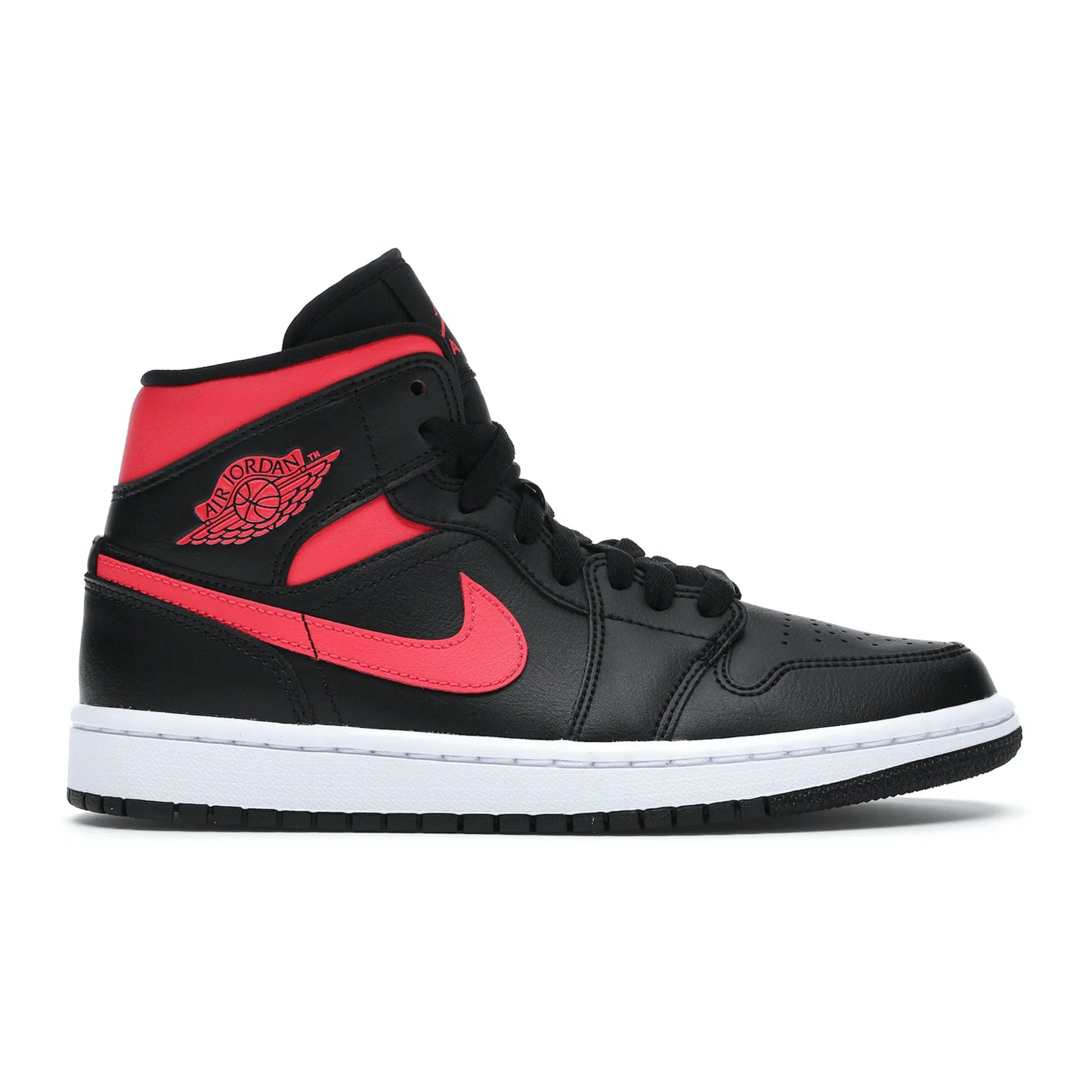 Jordan 1 Mid Black Siren Red (Women's)