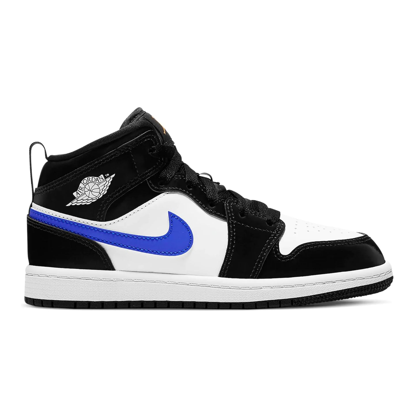 Jordan 1 Mid Black Racer Blue White (PS)