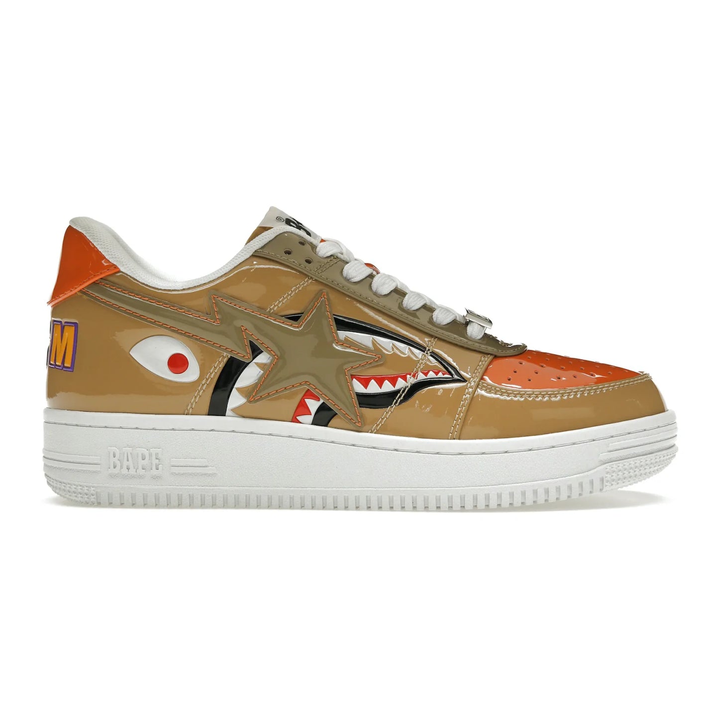 A Bathing Ape Bape Sta Low Mad Shark Tan Orange