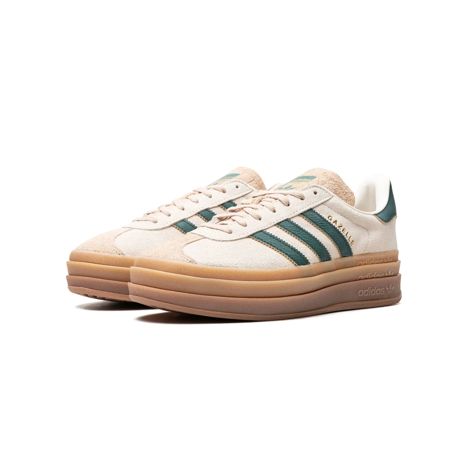 adidas Gazelle Bold Magic Beige Collegiate Green (Women's)