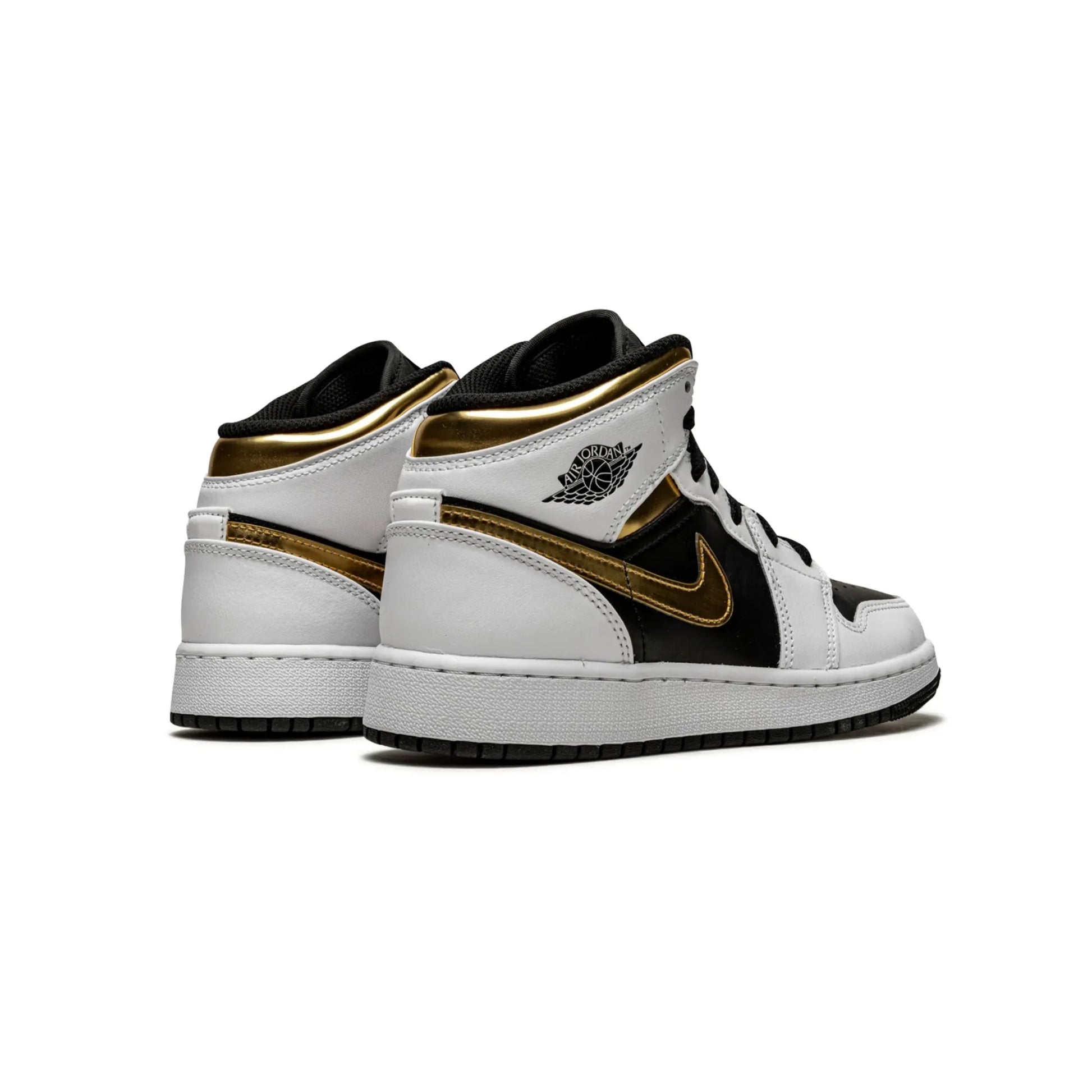 Jordan 1 Mid White Gold Black (GS)