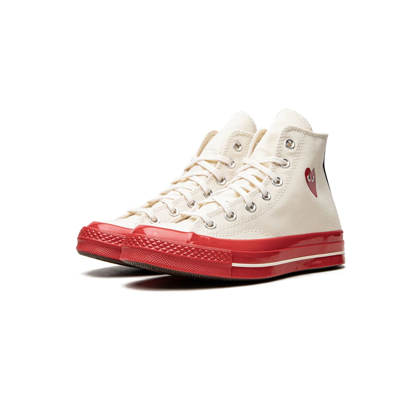 Converse Chuck Taylor All Star 70 Hi Comme des Garcons PLAY Egret Red Midsole