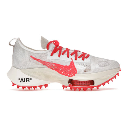 Nike Air Zoom Tempo Next% Flyknit Off White White Solar Red