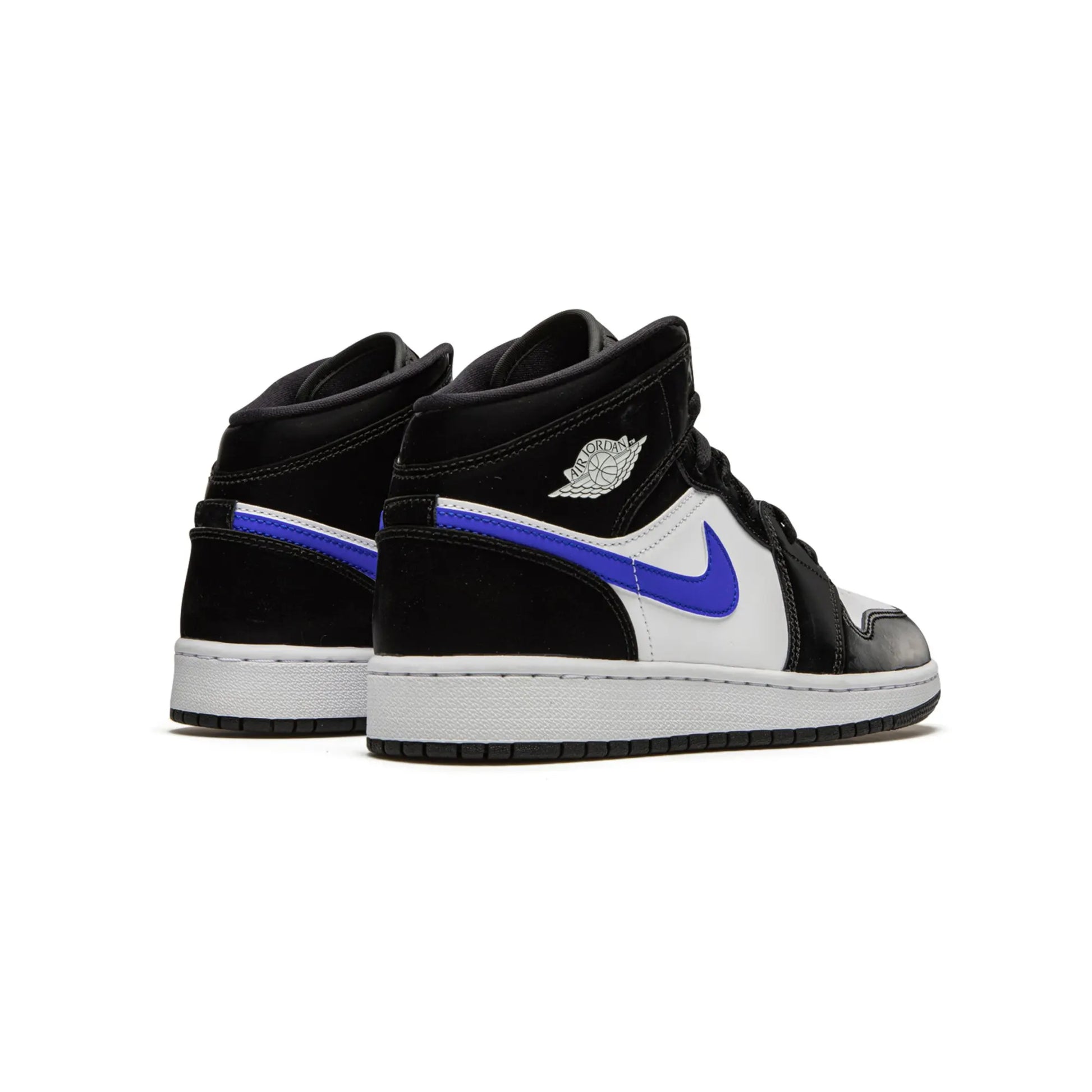 Jordan 1 Mid Black Racer Blue White (GS)