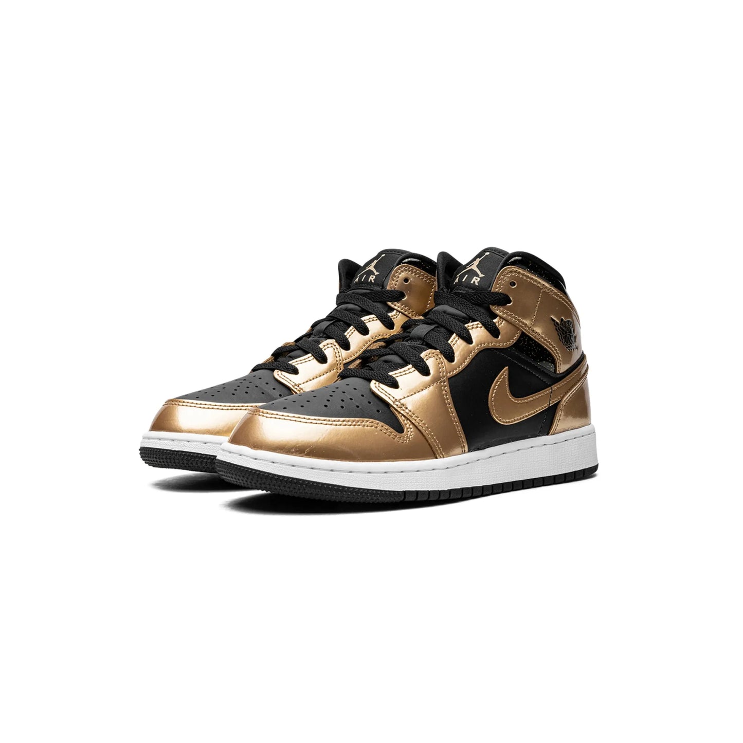 Jordan 1 Mid SE Metallic Gold Black (GS)