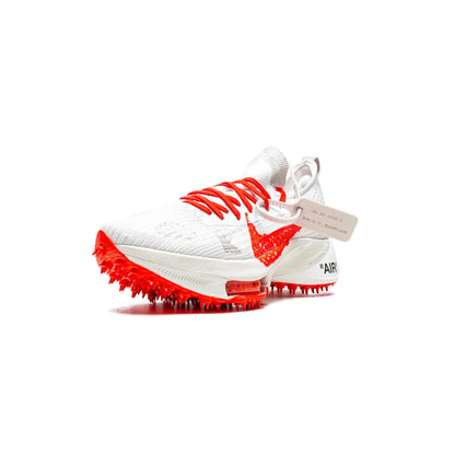 Nike Air Zoom Tempo Next% Flyknit Off White White Solar Red