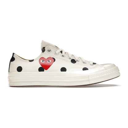 Converse Chuck Taylor All Star 70 Ox Comme des Garcons PLAY  Polka Dot White