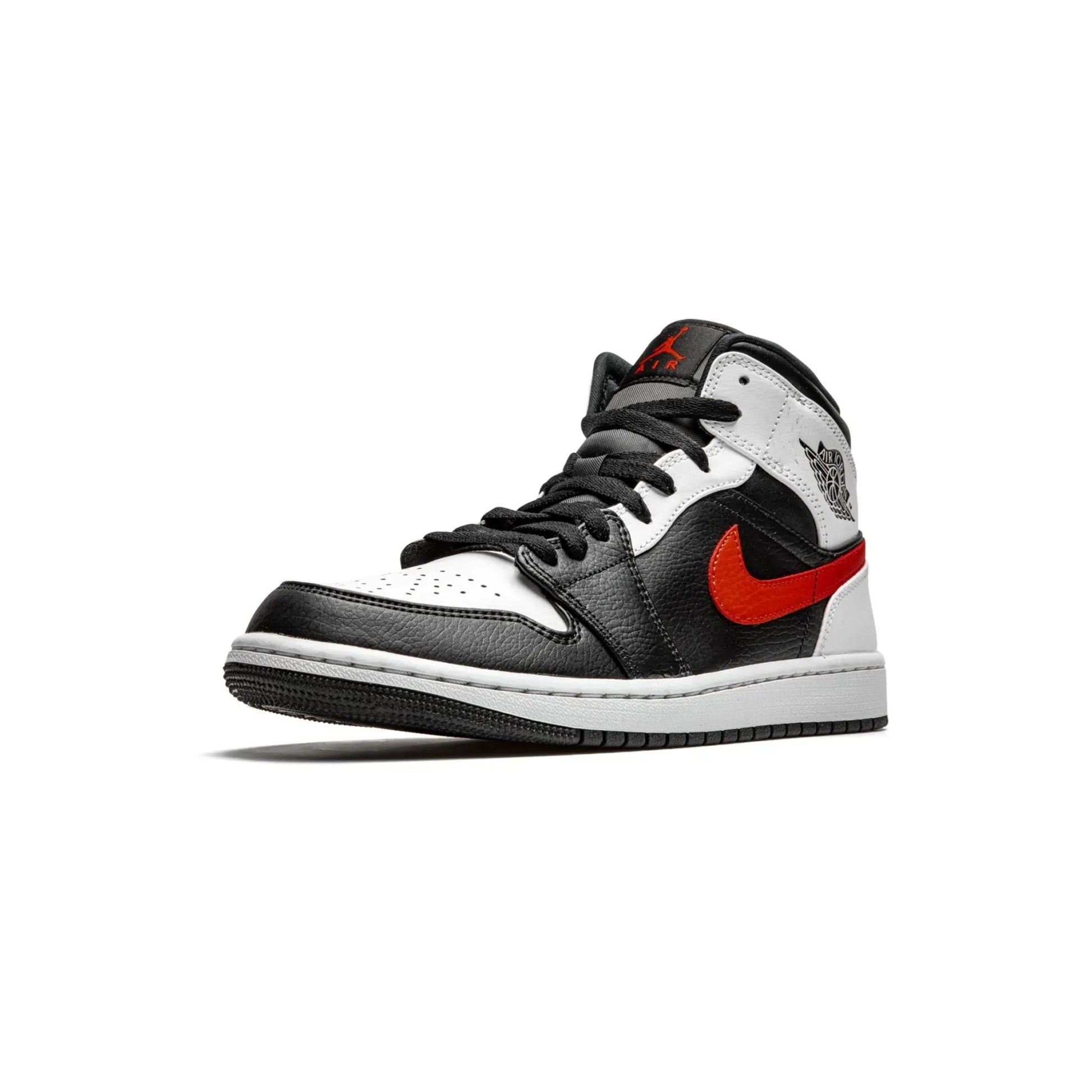 Jordan 1 Mid Black Chile Red White