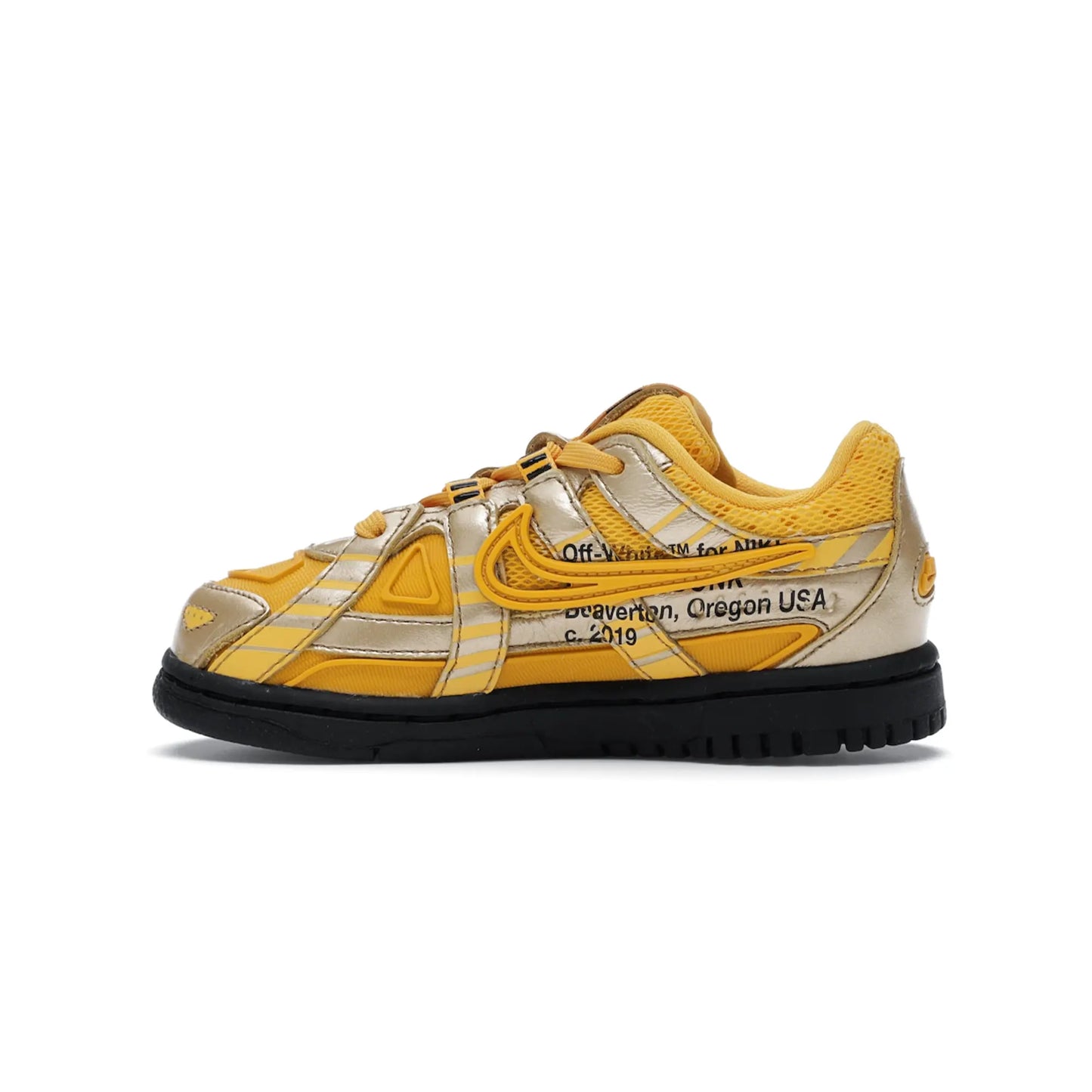 Nike Air Rubber Dunk Off-White University Gold (TD)