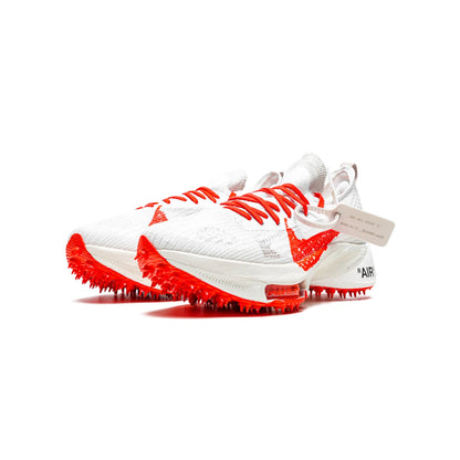 Nike Air Zoom Tempo Next% Flyknit Off White White Solar Red