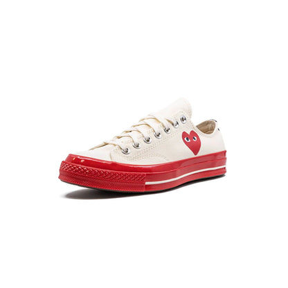 Converse Chuck Taylor All Star 70 Ox Comme des Garcons PLAY Egret Red Midsole